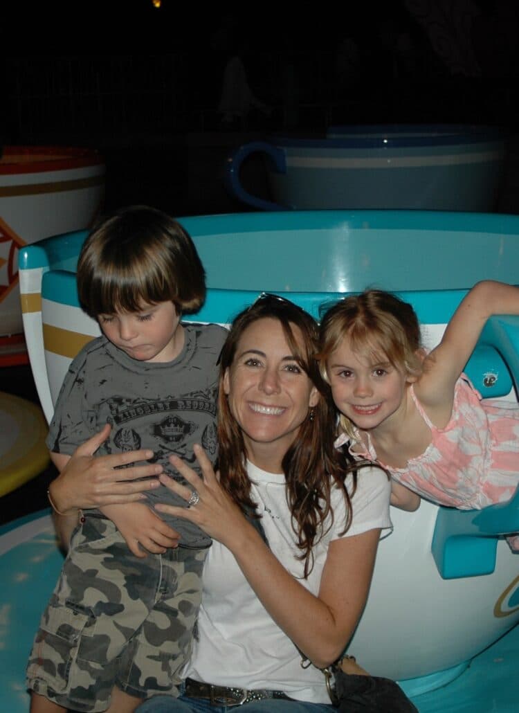 First Steps for Kids Founding Director Jennifer Harris and two children