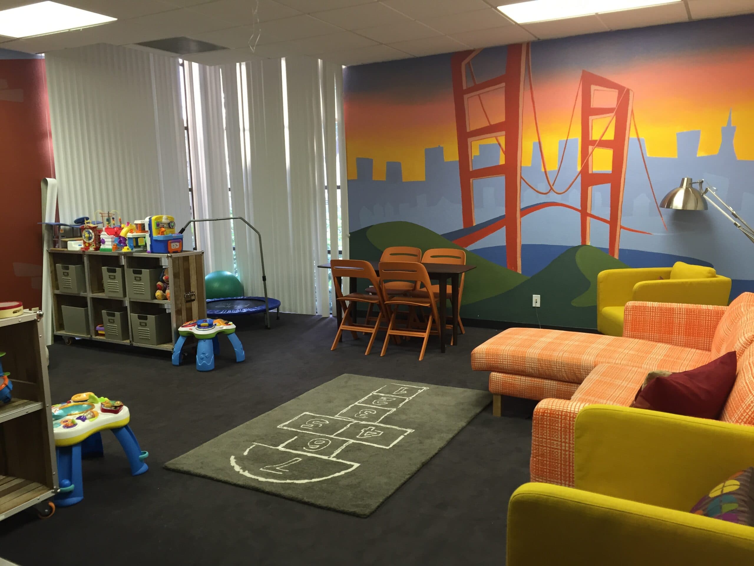 A daycare room